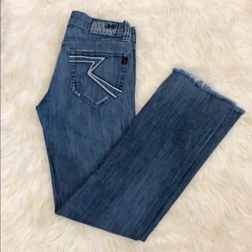 Rock and Republic Vaughn straight button fly jeans